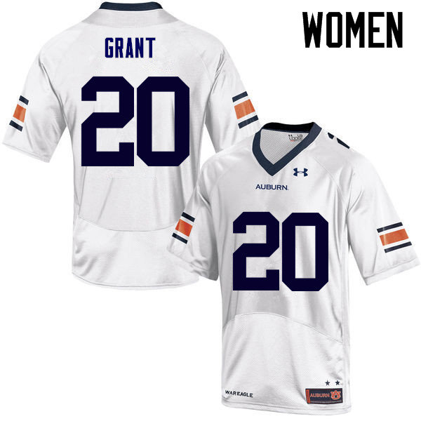 Women's Auburn Tigers #20 Corey Grant White College Stitched Football Jersey